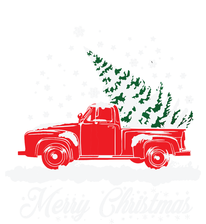 Christmas Classic Old Red Truck Vintage Pick Up Xmas Tree Long Sleeve Pajama Set