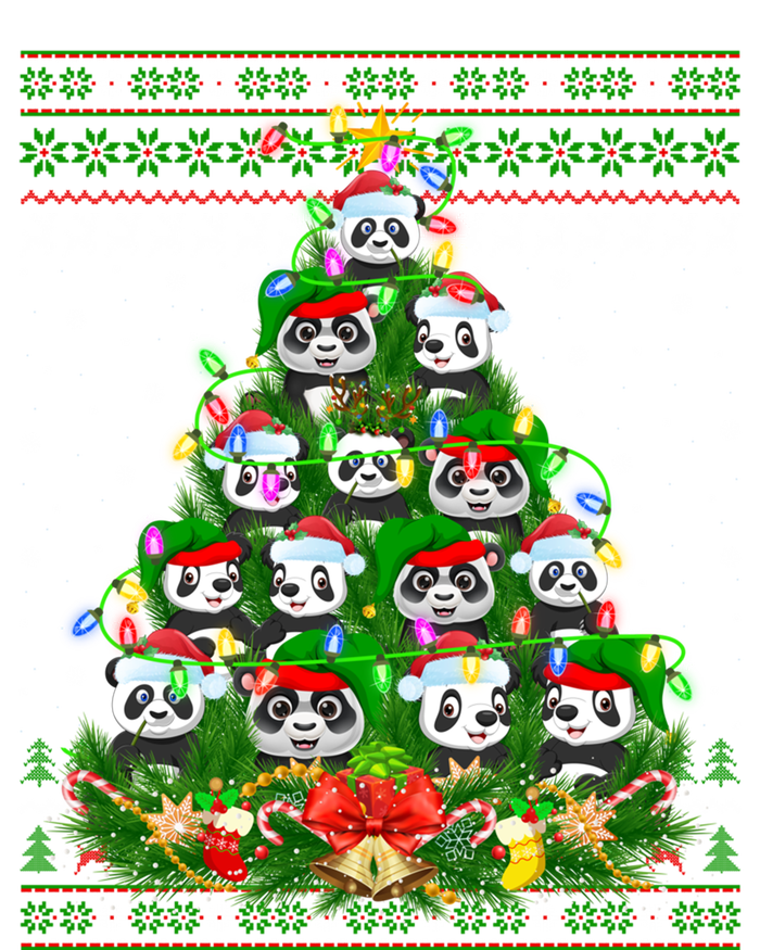 Panda Xmas Tree Lighting Ugly Panda Christmas Cute Gift Toddler Sweatshirt