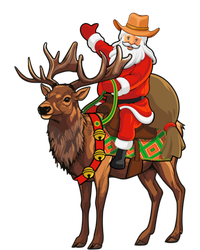 Santa Riding A Reindeer Funny Cow Christmas Gift Tall T-Shirt