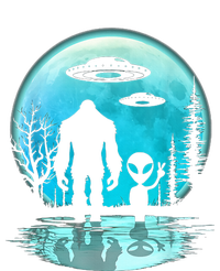 Alien And Bigfoot Moon  T-Shirt