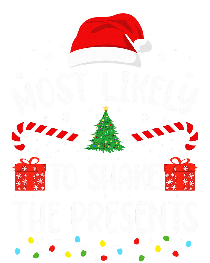 Most Likely To Shake The Presents squad family Christmas  Women's Flannel Pajama Set