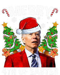 Funny Joe Biden Christmas Santa Hat Merry 4th Of Easter Xmas Coaster