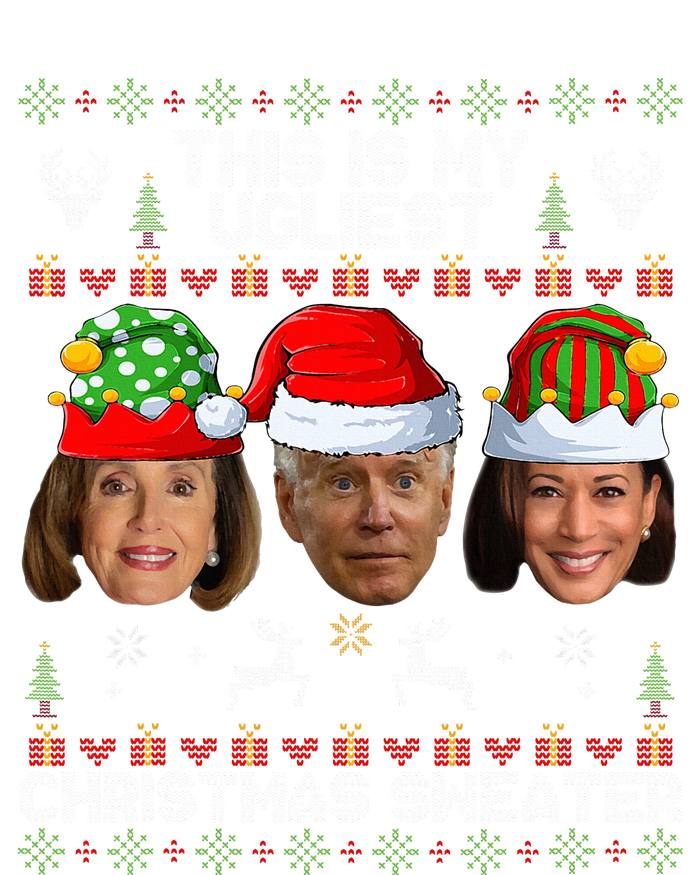 This Is My Ugliest Christmas Sweater Funny Joe Biden Kamala Long Sleeve Shirt