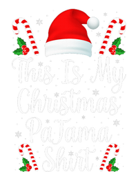 This Is My Christmas Pajama Funny Family Matching Xmas  Striped Beanie with Solid Band