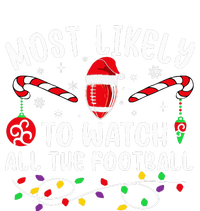 Most Likely To Watch All The Football Funny Christmas  Bumper Sticker