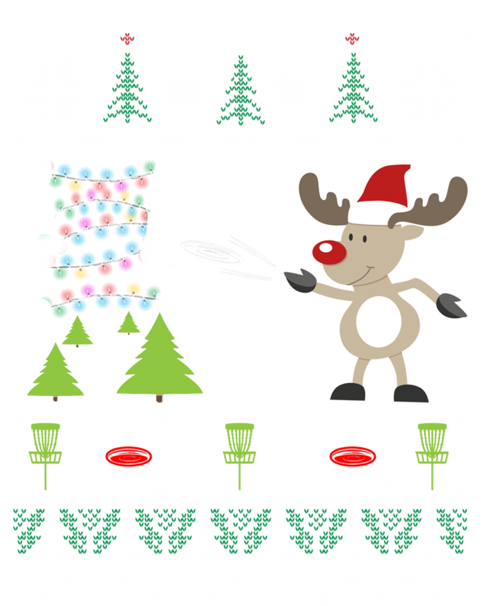 Ugly Disc Golf Christmas Sweater Reindeer Sleigh Frolf Set Gift T-Shirt