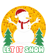 Let It Snow Tit Funny Christmas Snowman Flexfit Unipanel Trucker Cap