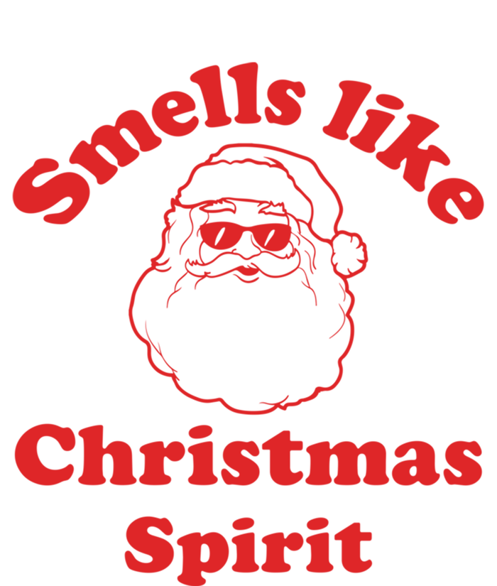 Smells Like Christmas Spirit Funny Santa Claus Face Gift T-Shirt