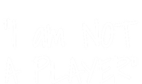 White Lie Party Funny Trending Memes IM Not A Player Gift Full-Length Apron With Pockets