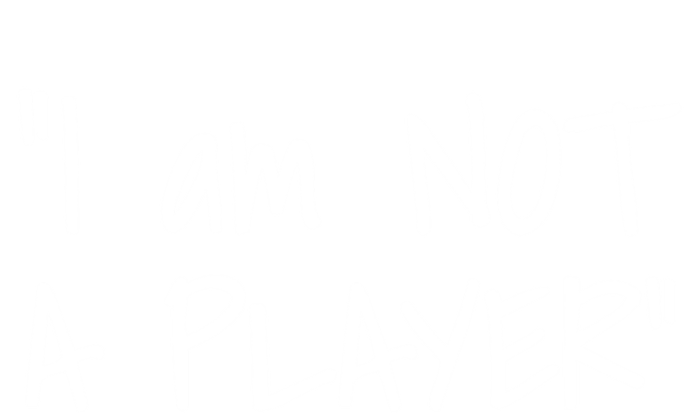 White Lie Party Funny Trending Memes IM Not A Player Gift Full-Length Apron With Pockets