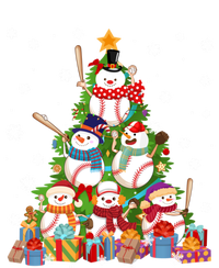 Baseball Snow Christmas Tree Pitchers Catchers Gift T-Shirt