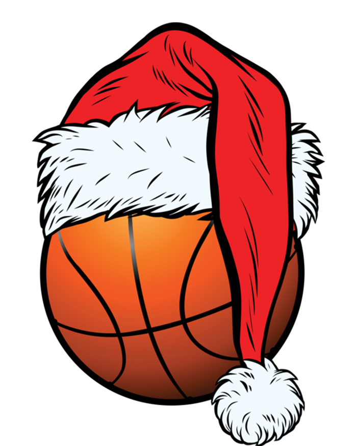 Basketball Christmas Ball Santa Hat Xmas Sport Cool Gift Toddler T-Shirt