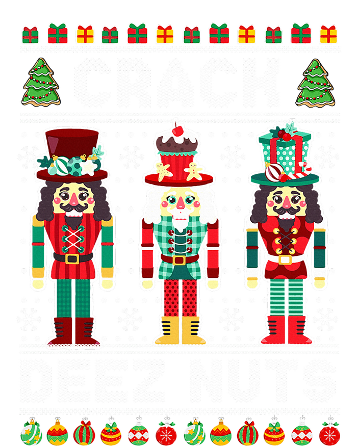 Deez Nuts Nutcracker Funny Ugly Christmas Sweater Xmas T-Shirt