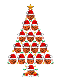 Basketball Christmas Tree Santa Hat Basketball Player Xmas Meaningful Gift T-Shirt