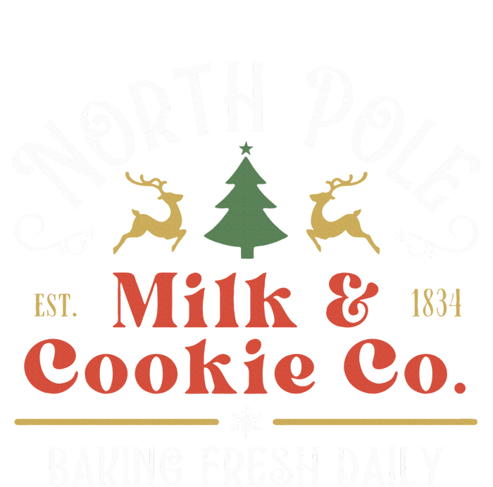 North Pole Milk And Cookie Co Vintage Christmas Company 7-Panel Snapback Hat