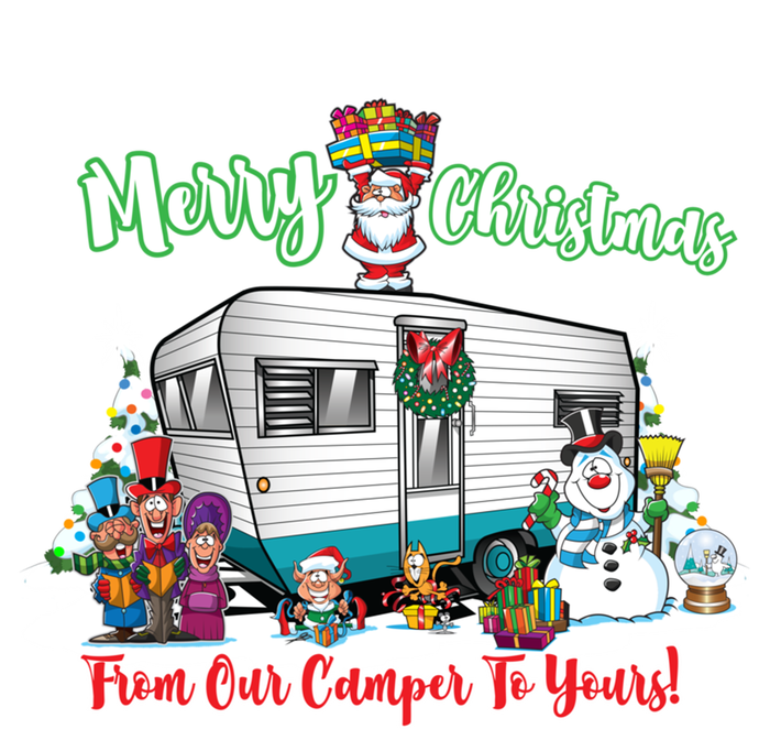 Camper And Travel Trailer Merry Christmas From Our Camper Gift T-Shirt