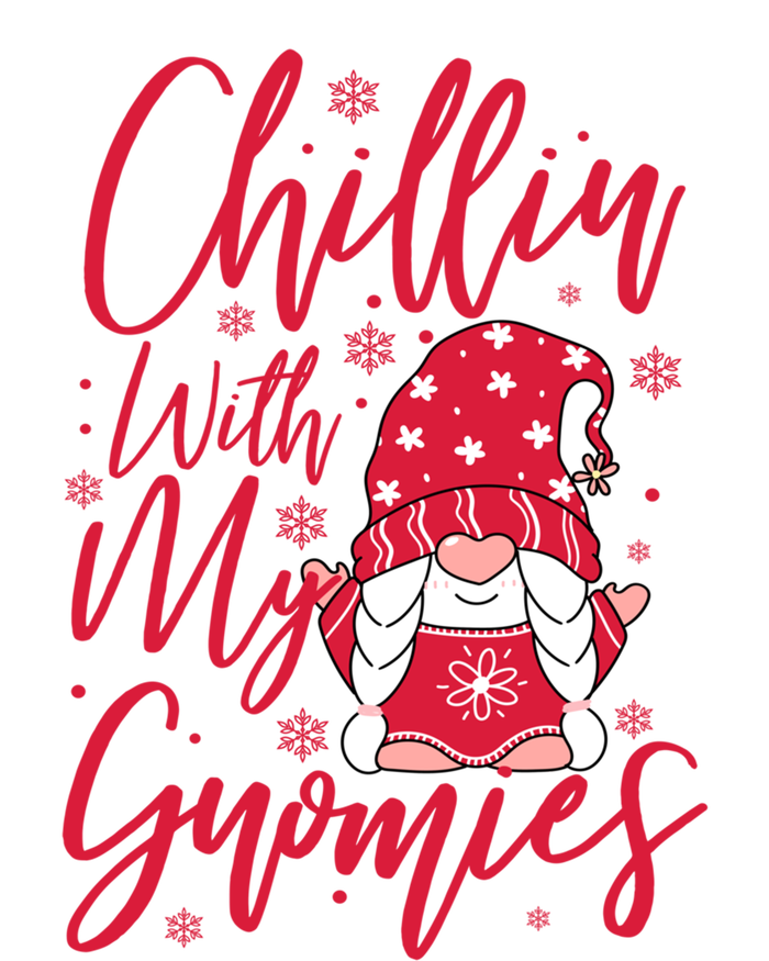 Chillin With My Gnomies Christmas Gnome Cute Gift Premium T-Shirt