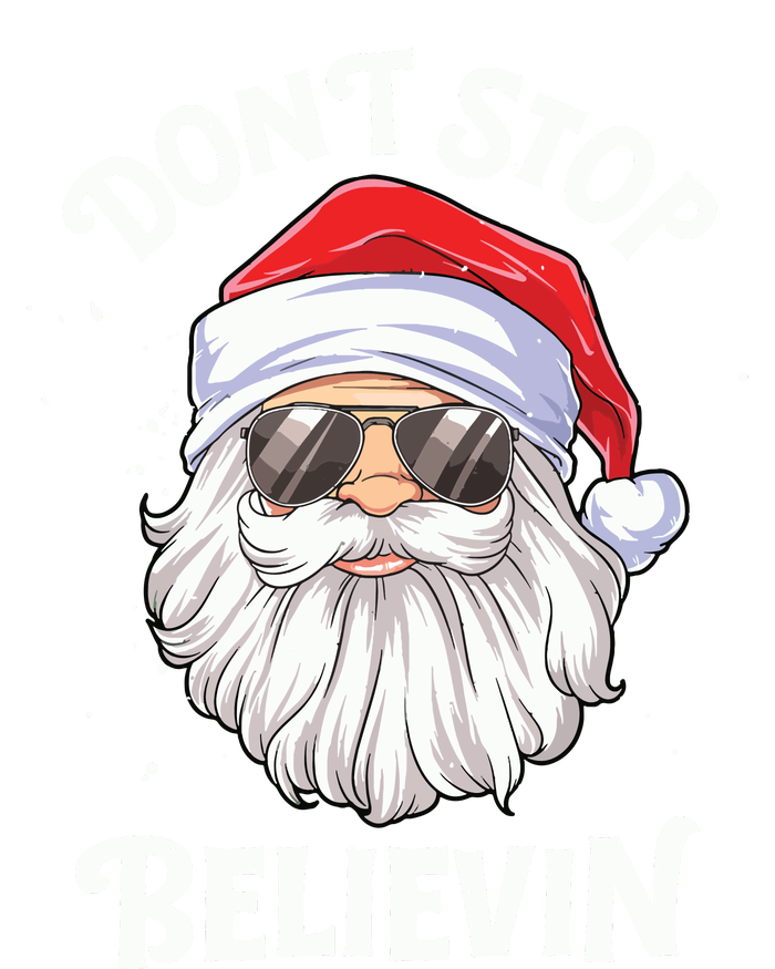 Dont Stop Believin Santa Funny Christmas Boy Kids Gifts T-Shirt