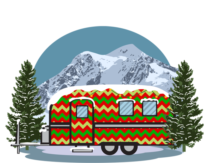 Christmas Retro Vintage Vacation Rv Camp Camper Funny Xmas Funny Gift T-Shirt