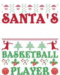 Christmas SantaS Favorite Basketball Player Xmas Meaningful Gift Canvas