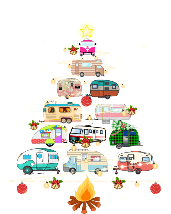 Christmas Tree Camper Vehicles Camping Rving Trailers Cute Gift Full Zip Hoodie