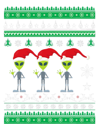 Alien UFO Ugly Christmas Sweater Funny Xmas  Women's V-Neck T-Shirt