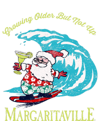 Growing Older But Not Up Surfing Santa  Women's V-Neck T-Shirt