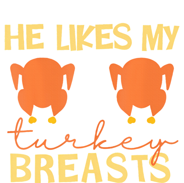 He Likes My Turkey Breasts Couple Matching Thanksgiving  Ladies Essential Flowy Tank