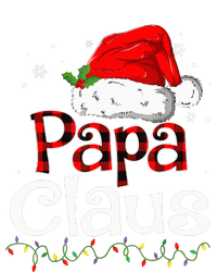 Papa Claus Santa Funny Christmas Pajama Matching Family  Women's Tri-Blend 3/4-Sleeve Raglan Shirt