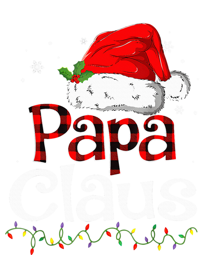 Papa Claus Santa Funny Christmas Pajama Matching Family  Women's Tri-Blend 3/4-Sleeve Raglan Shirt