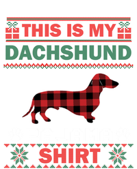 Dachshund Dog Funny Gift This Is My Doxie Pajama Ugly Christmas Gift T-Shirt