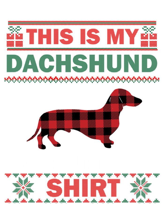 Dachshund Dog Funny Gift This Is My Doxie Pajama Ugly Christmas Gift T-Shirt