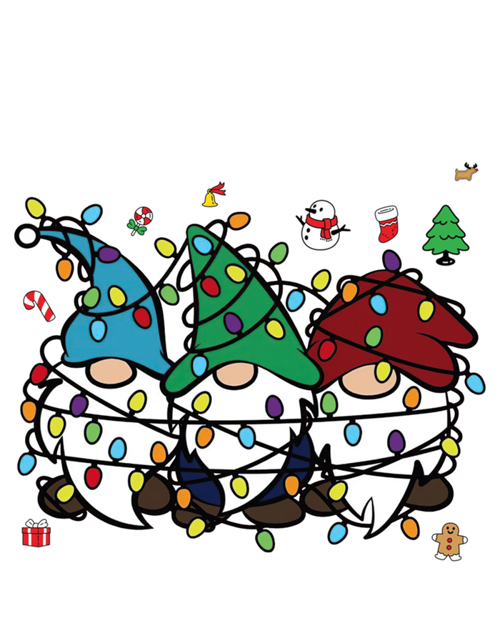 Everything Is Fine Christmas School Secretary Cute Gnomies Gift T-Shirt