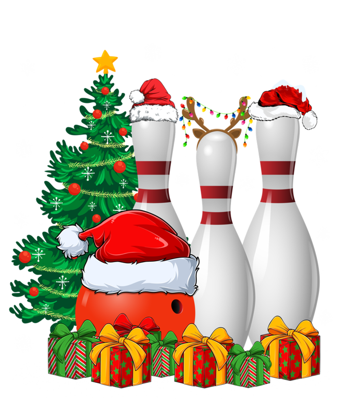 Bowling Sport Lover Xmas Tree Santa Bowling Christmas Gift T-Shirt