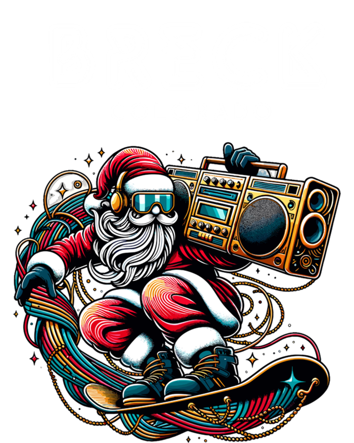 Breck Colorado Cool Snowboard Christmas Santa Gift Hoodie