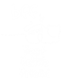 Cat Lover My Bff Best Feline Friend Is A Cat Kitty Cute Gift Women's Racerback Tank