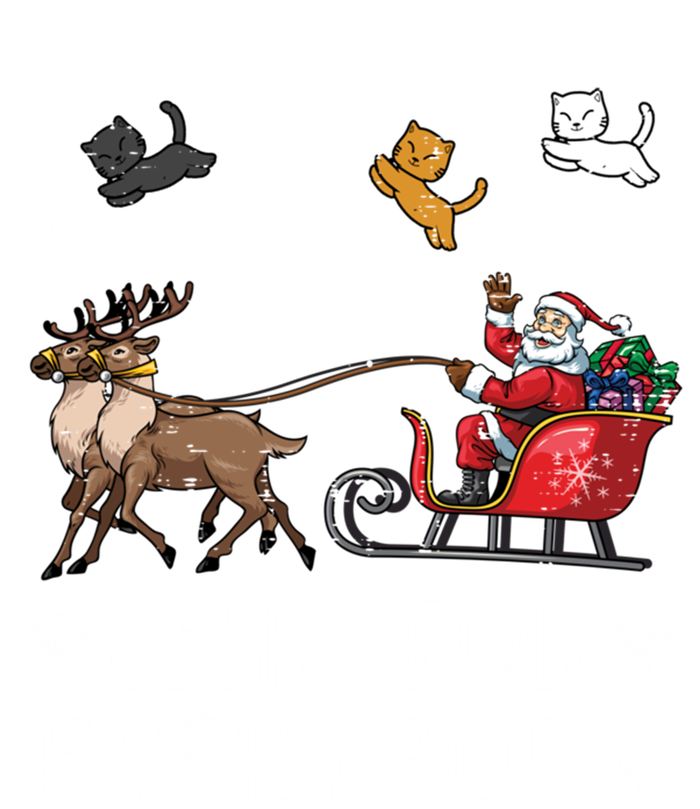 Cats For Everybody Christmas Cat Funny Xmas Santa Funny Gift Hoodie