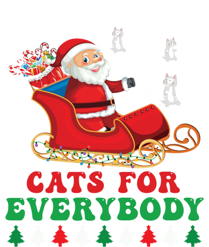 Cats For Everybody Funny Christmas Santa Cat Lovers Great Gift T-Shirt