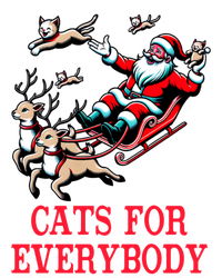 Christmas Cat Funny Cats For Everybody Santa Reindeer Cart Gift T-Shirt