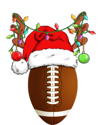 Funny Football Reindeer Santa Hat Christmas Lights Holiday Great Gift Tote Bag