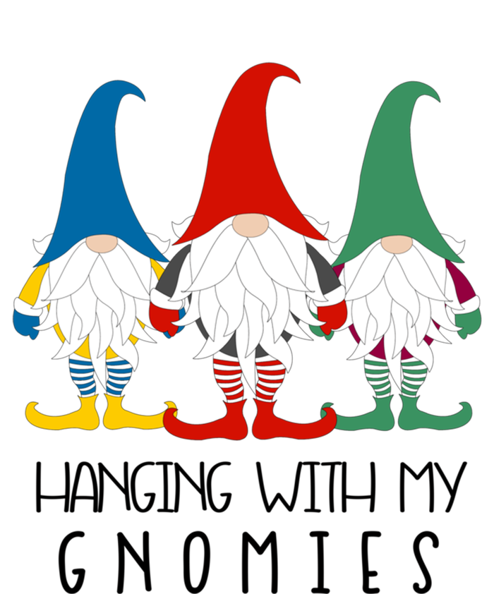 Hanging With My Gnomies Nordic Santa Gnome Funny Christmas Gift T-Shirt