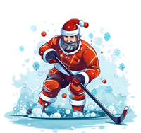 Ice Hockey Player Santa Design Christmas Ice Hockey Gift T-Shirt