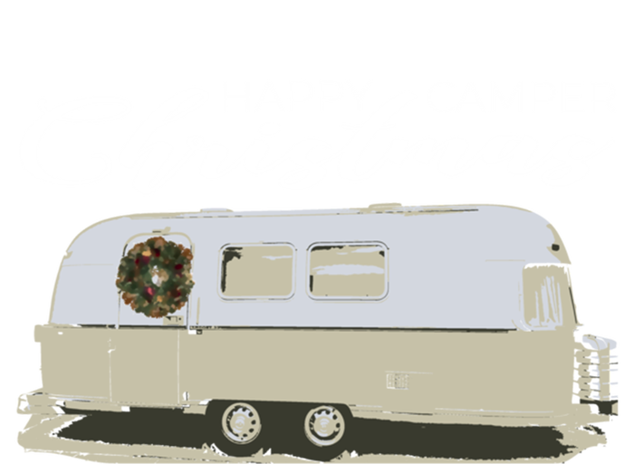 Happy Camper Christmas Cute Airstream Argosy Vintage Trailer Funny Gift T-Shirt