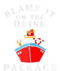 Blame It On The Drink Package Funny Christmas Platinum Collection Golf Towel