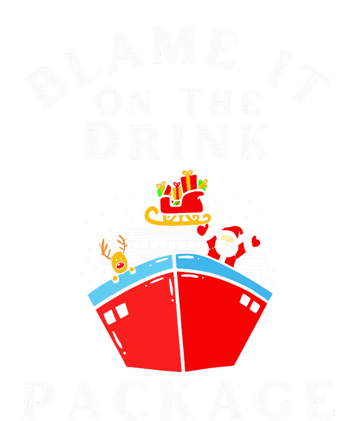 Blame It On The Drink Package Funny Christmas Platinum Collection Golf Towel