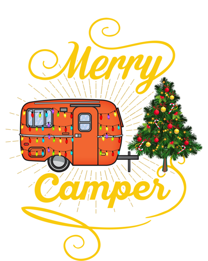 Merry Camper And Christmas Camping Lovers Gift Bumper Sticker