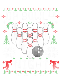 Oh Bowly Night Bowling Ugly Christmas Sweater Party Gift Tall Hoodie