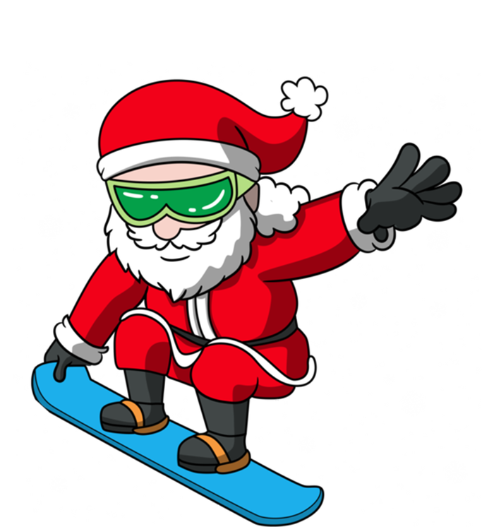 Santa Claus Snowboarding On Snowflakes Snowboard Dad Gift Magnet