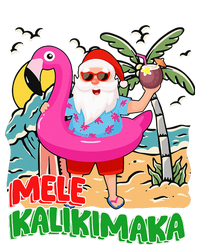 Mele Kalikimaka Hawaiian Christmas in Hawaii Beach Santa  Tall Long Sleeve T-Shirt