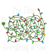 It's Fine I'm Fine Everything Is Fine Funny Christmas Lights  T-Shirt